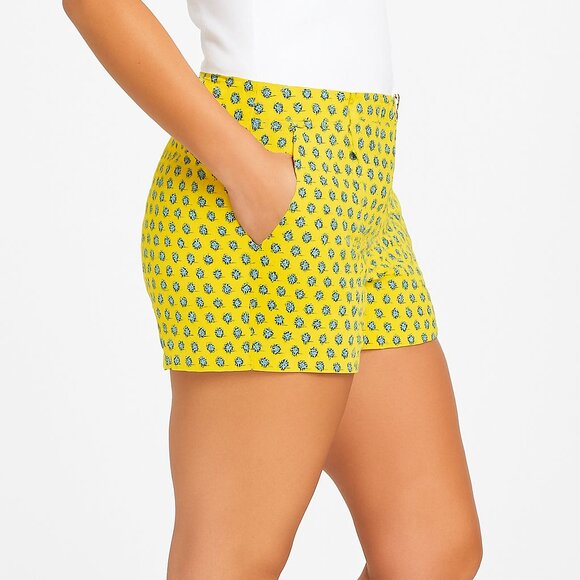 J.Crew Women’s Yellow Floral Print Shorts – Size 8 – NWT - Picture 6 of 6
